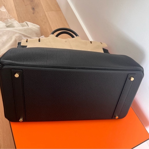 💯 Authentic 😍❤️ BIRKIN 25 LEATHER HANDBAG Hermès 💯❤️ - Picture 7 of 11